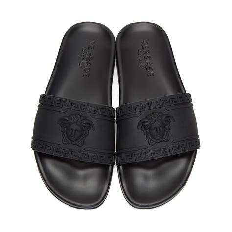 versace slides mens|Versace mules for men.